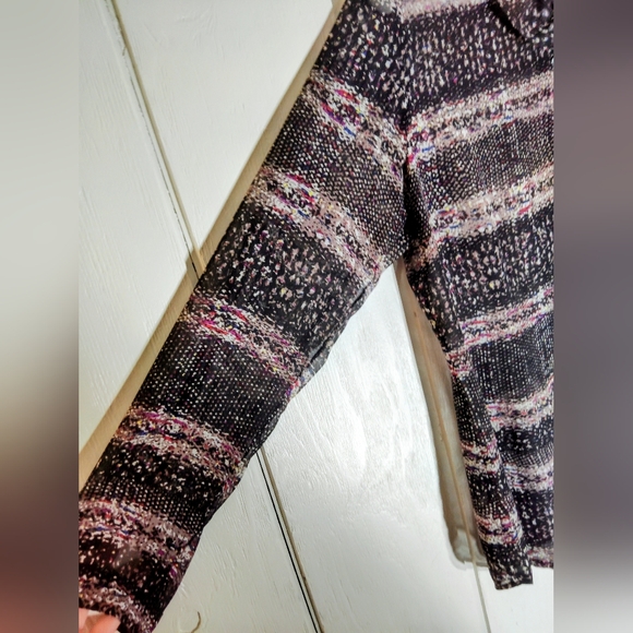 CLEAN!! CAbi, Multicolor Button Down Sheer Long Sleeve Blouse. Size L - Picture 4 of 8